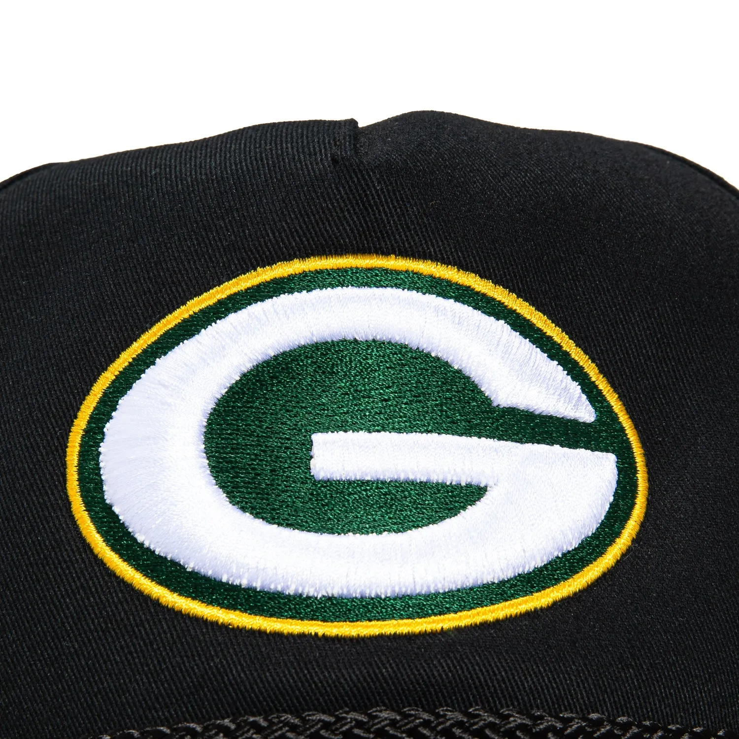 47 Brand Hitch Green Bay Packers Snapback Rope Hat - Black