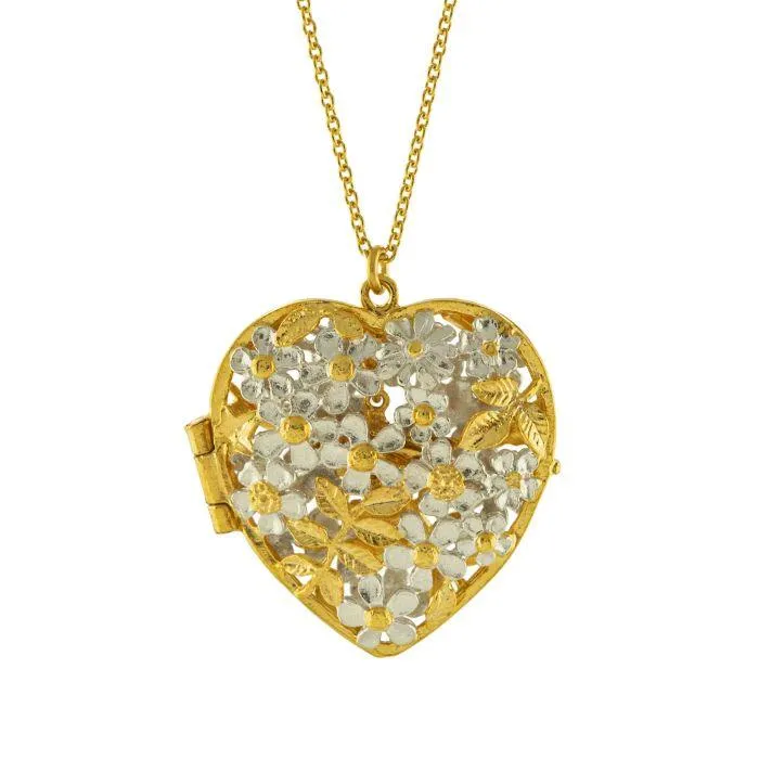 Alex Monroe Posy Bloom Bee Locket Pendant