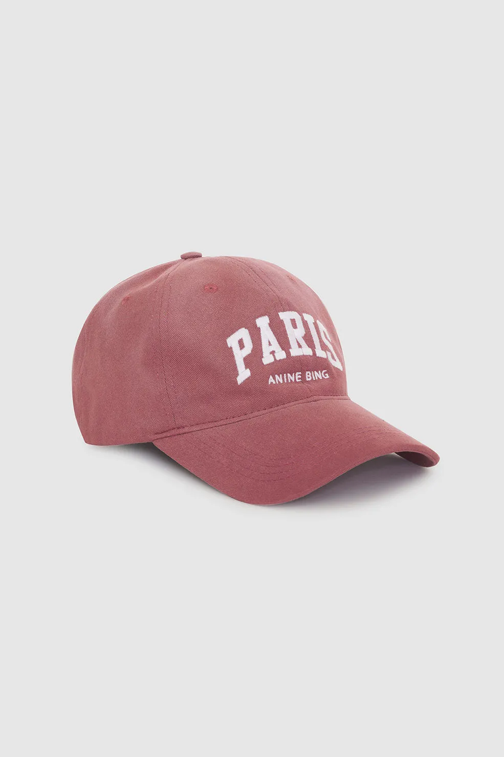 Anine Bing - Jeremy Baseball Cap University Paris in Washed Faded Terracotta