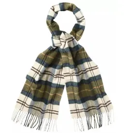 Barbour Tartan Merino Wool & Cashmere Scarf Ancient