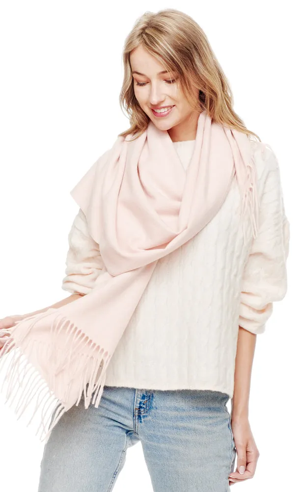 BASC2044 Solid Super Soft Cashmere Blended Oblong Scarf