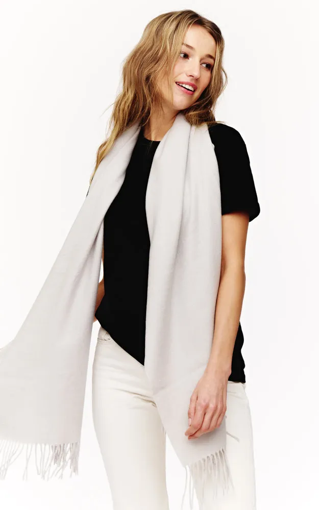 BASC2044 Solid Super Soft Cashmere Blended Oblong Scarf