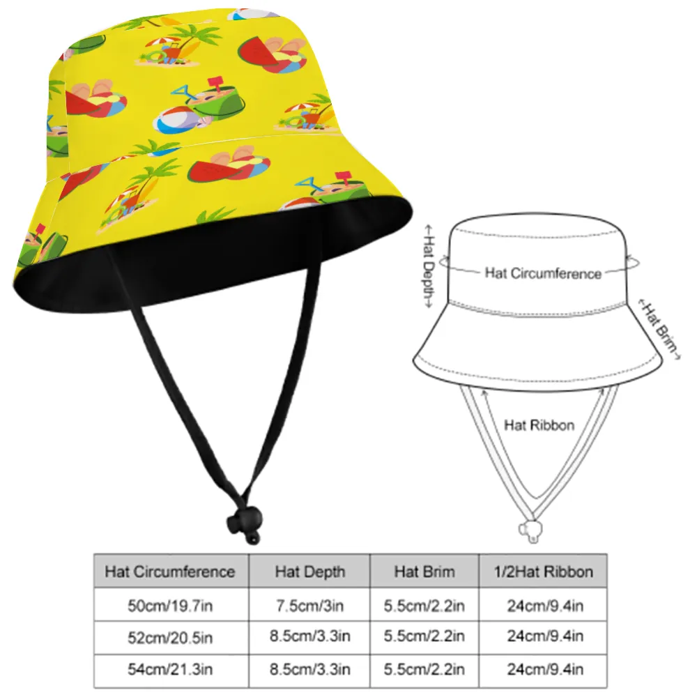 Beach goods Children's Fisherman's Hat, Sun Protection Casual Style Wide-Brimmed Fisherman's Hat