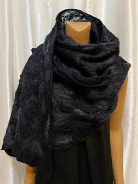 BlckBts Felted Organza Wrap Scarf