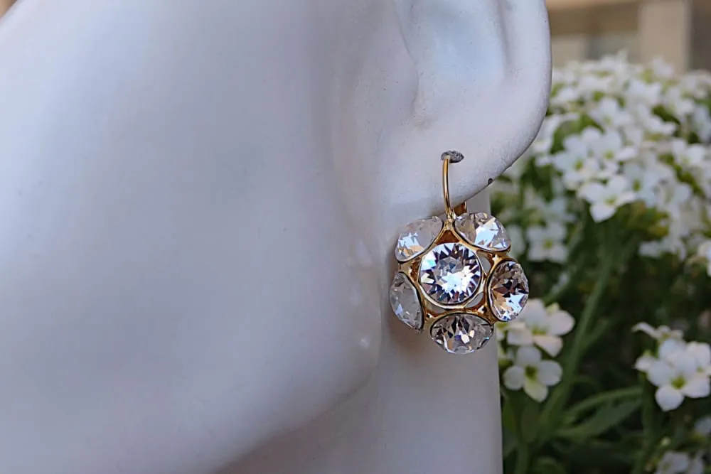 Bridal Clear Earrings