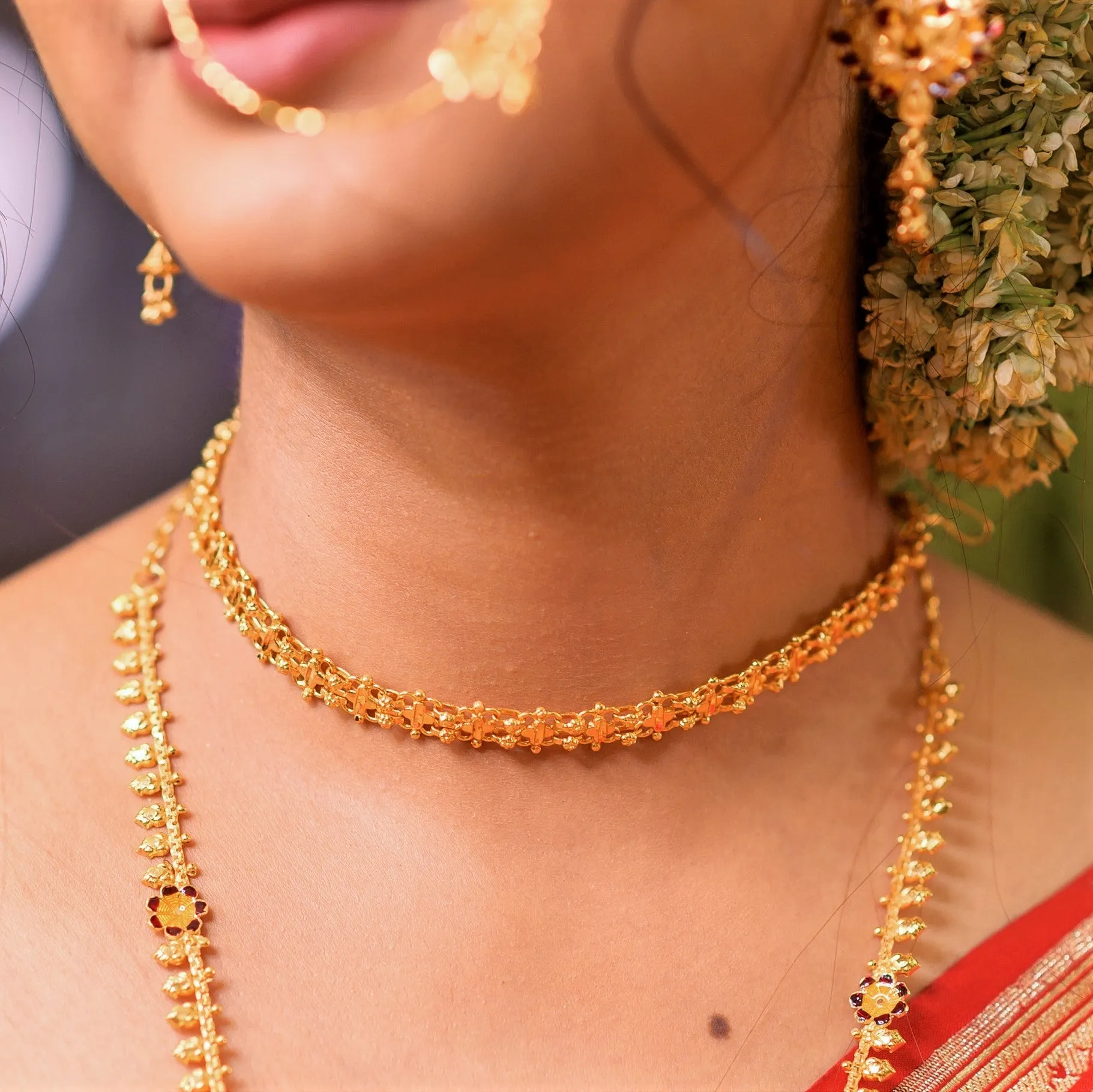 Chandan One Line Shish Patti Cum Choker