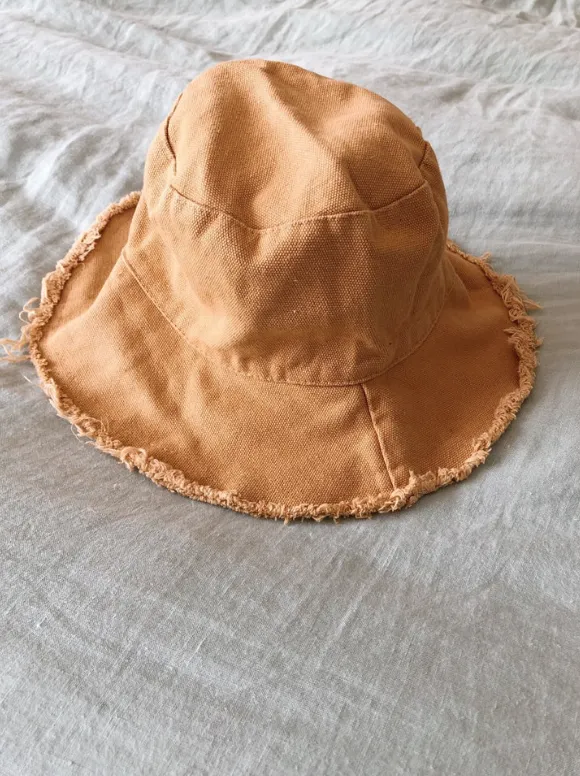 Cotton Frayed edge Bucket Hat