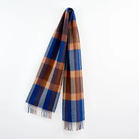 County Wicklow Blue and Gold Merino Wool Scarf