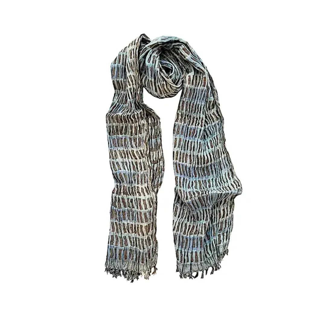 Crinkle Silk Scarf #2465