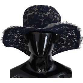 Dolce & Gabbana Elegant Wide Brim Blue Hat