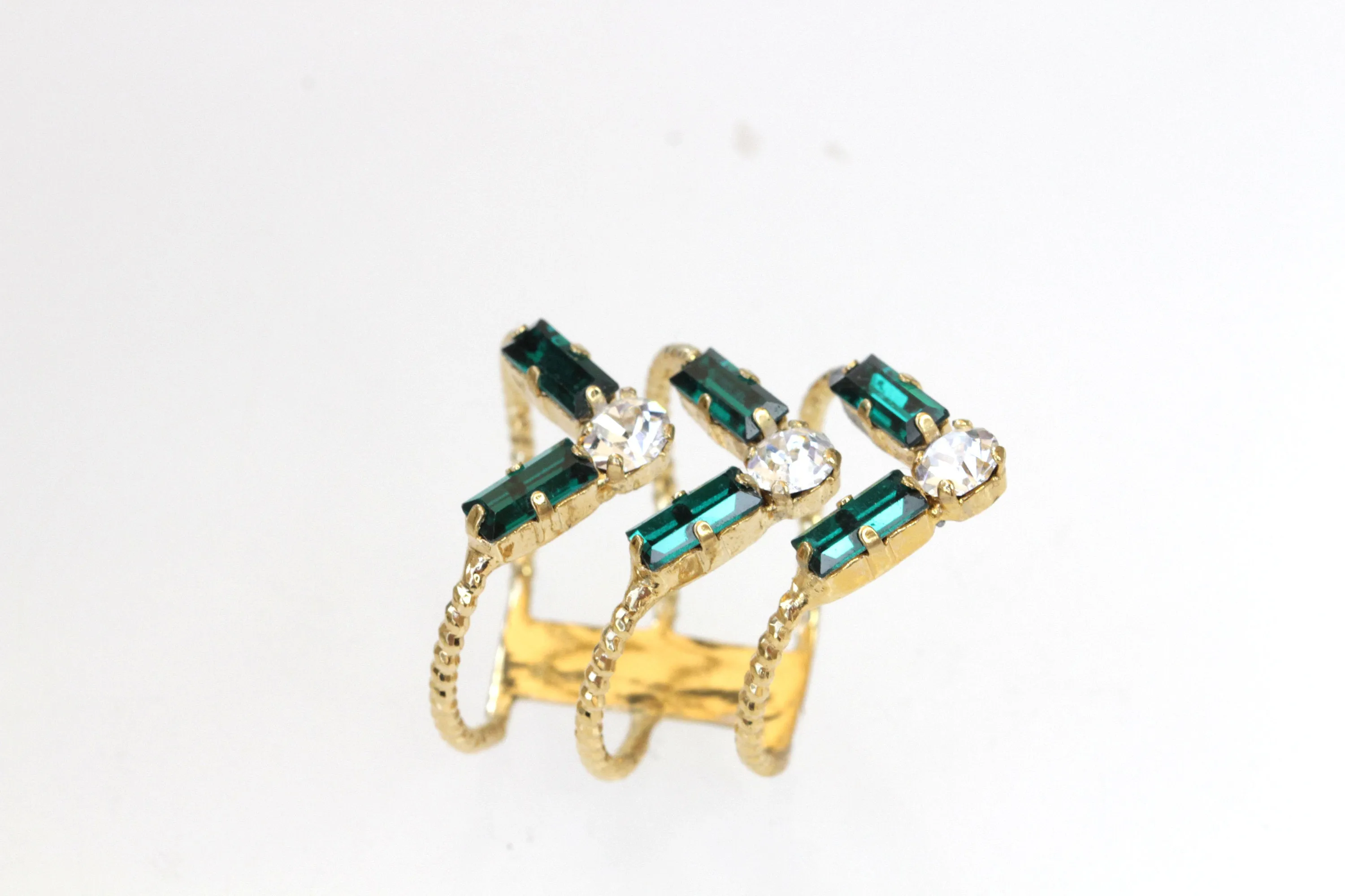 EMERALD Stacking RING SET