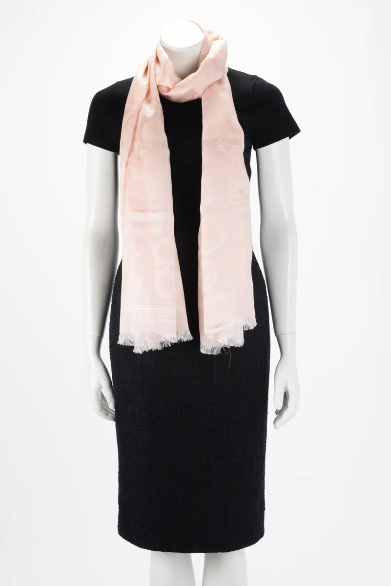 Ferragamo Petal Jacquard Gancini Scarf