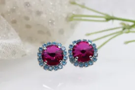 FUCHSIA PINK EARRINGS