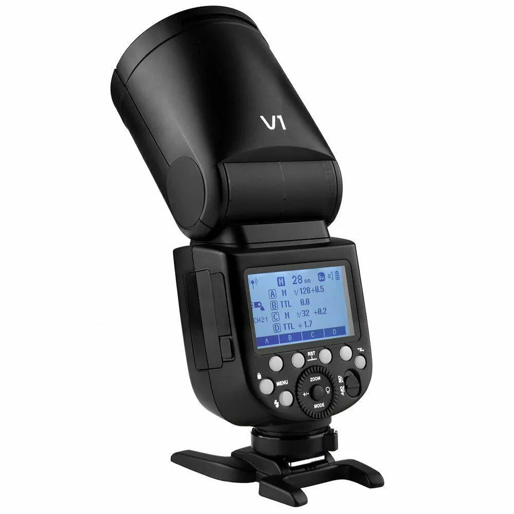 Godox V1-C Round Head Li-ion E-TTL HSS Master Speedlight Flash for Canon (NO BATTERY, NO CHARGER - DEMO STOCK)