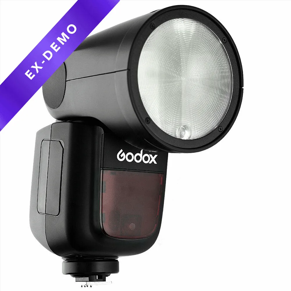 Godox V1-C Round Head Li-ion E-TTL HSS Master Speedlight Flash for Canon (NO BATTERY, NO CHARGER - DEMO STOCK)