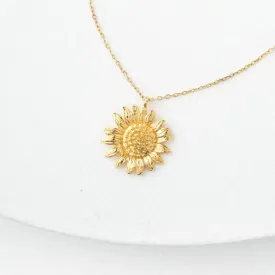 Golden Sunflower Necklace