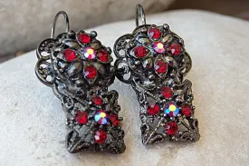 Handmade Red Earrings