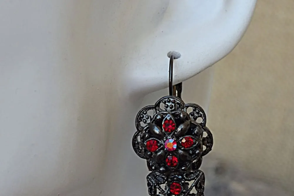 Handmade Red Earrings