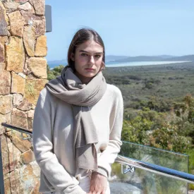 Harpers Emporium Cashmere Travel Wrap in Nest