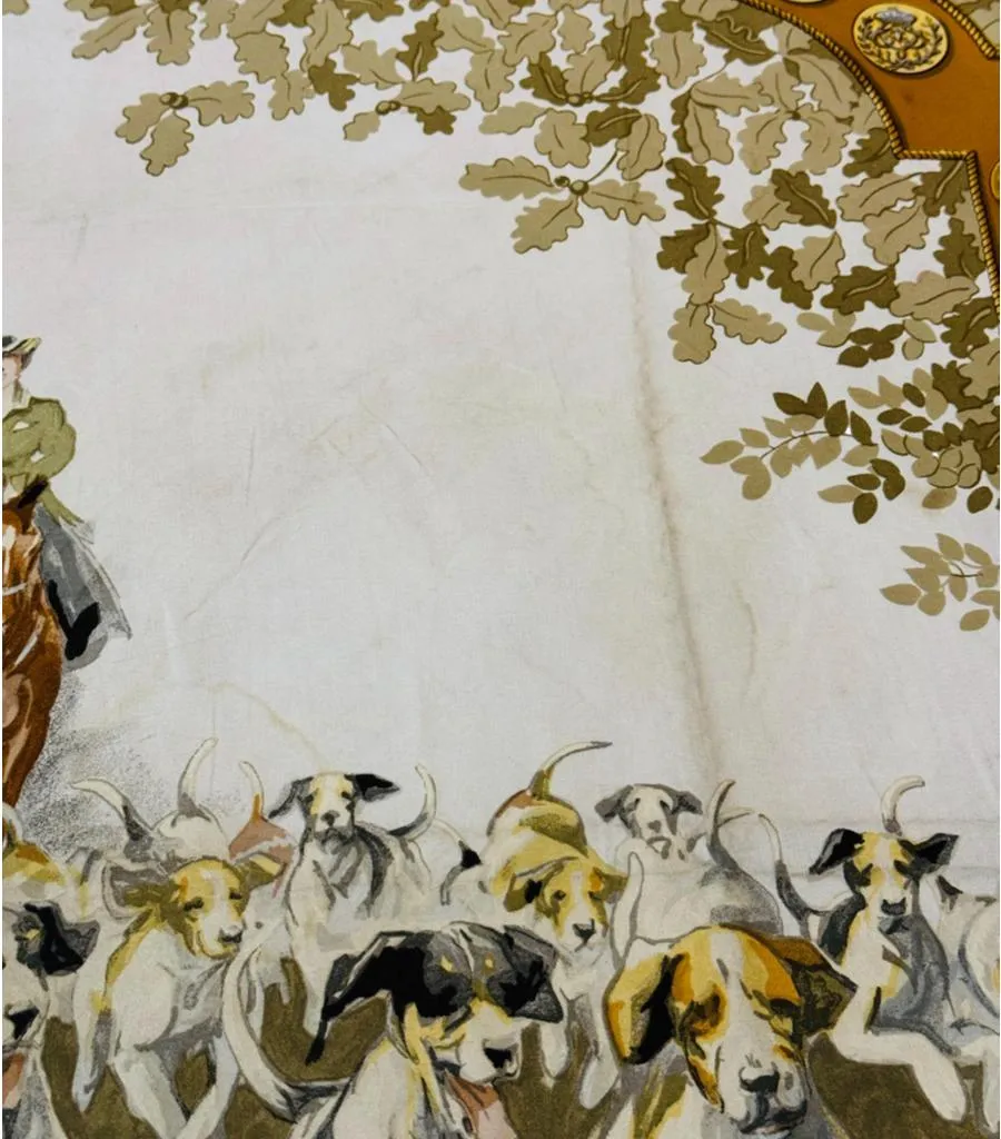 Hermes 'Le Debuche' Silk Scarf By Charles Hallo