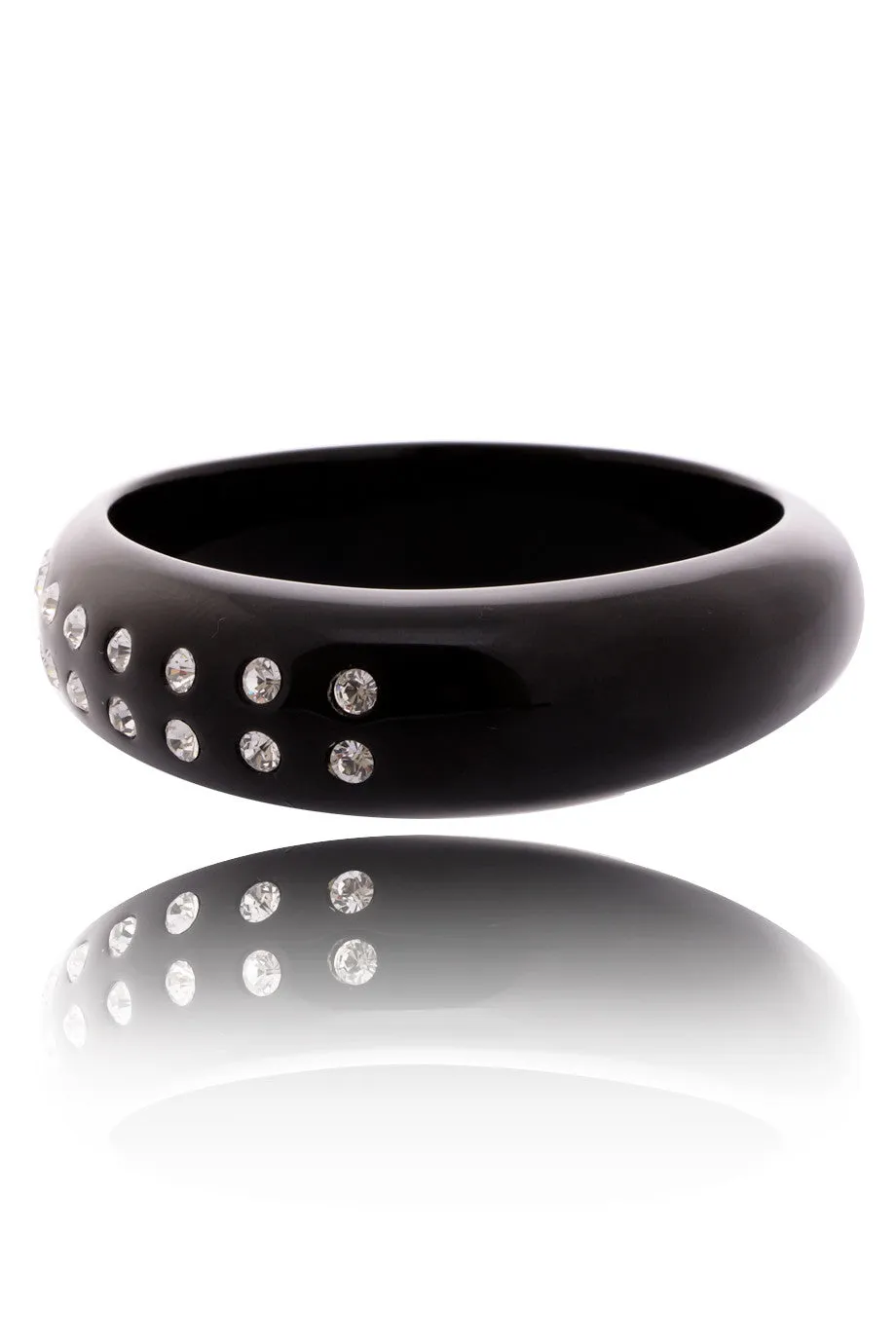 KENNETH JAY LANE Black Dots Resin Bangle