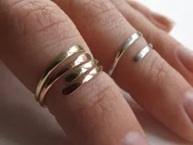 Knuckle Ring,Knuckle Rings,Stacking Rings,above knuckle ring,Tri Tone Knuckle Rings, Toe Rings, Rings,Sterling Silver Knuckle Ring