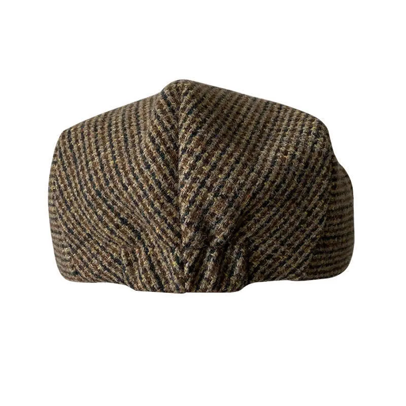 Leisure Ivy Houndstooth Beret Flat Cap