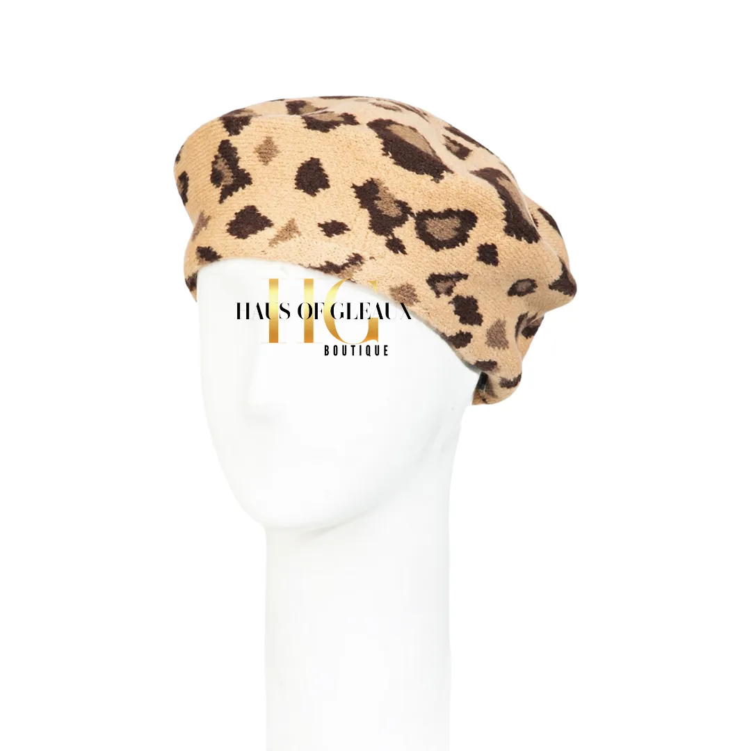 Monet Leopard Beret