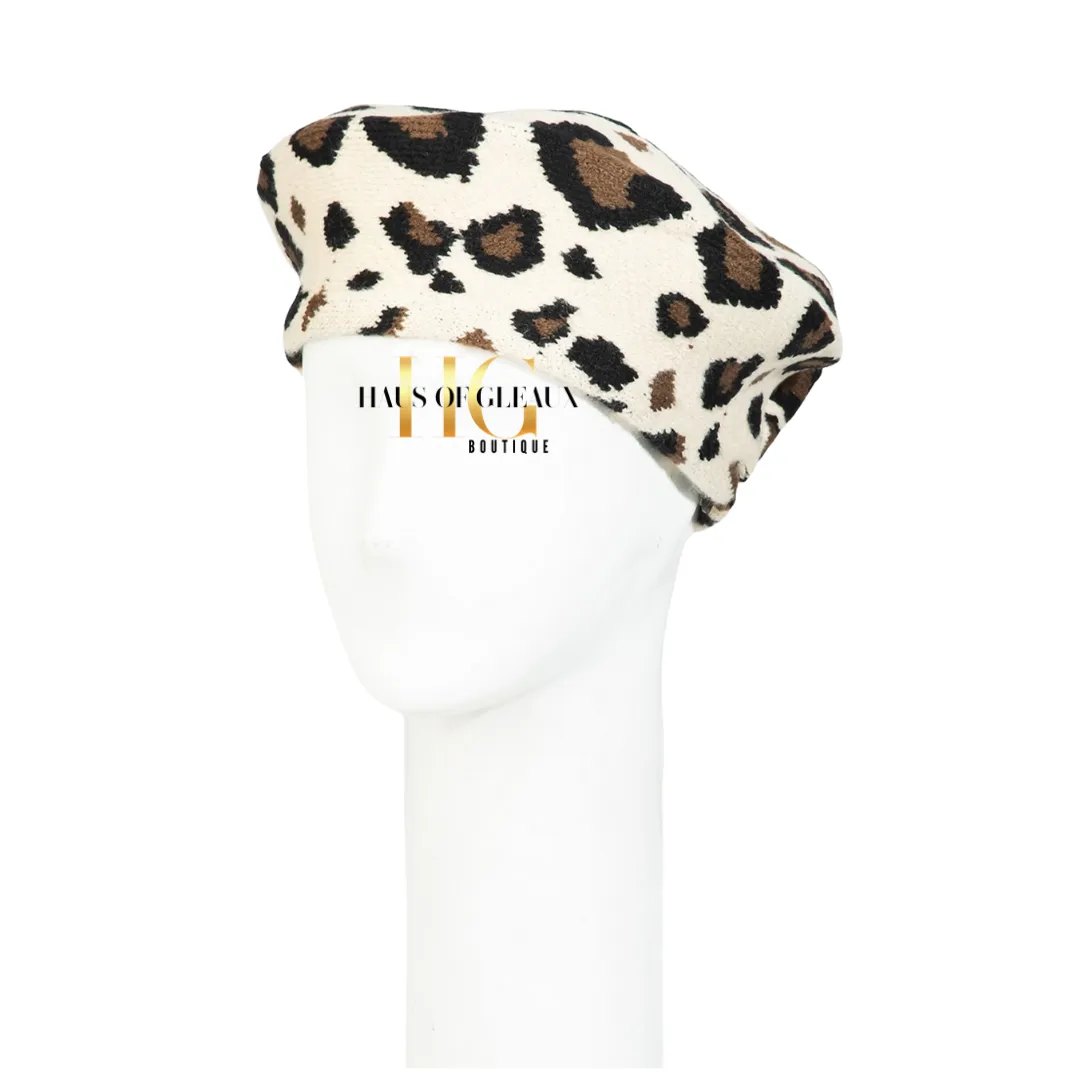 Monet Leopard Beret