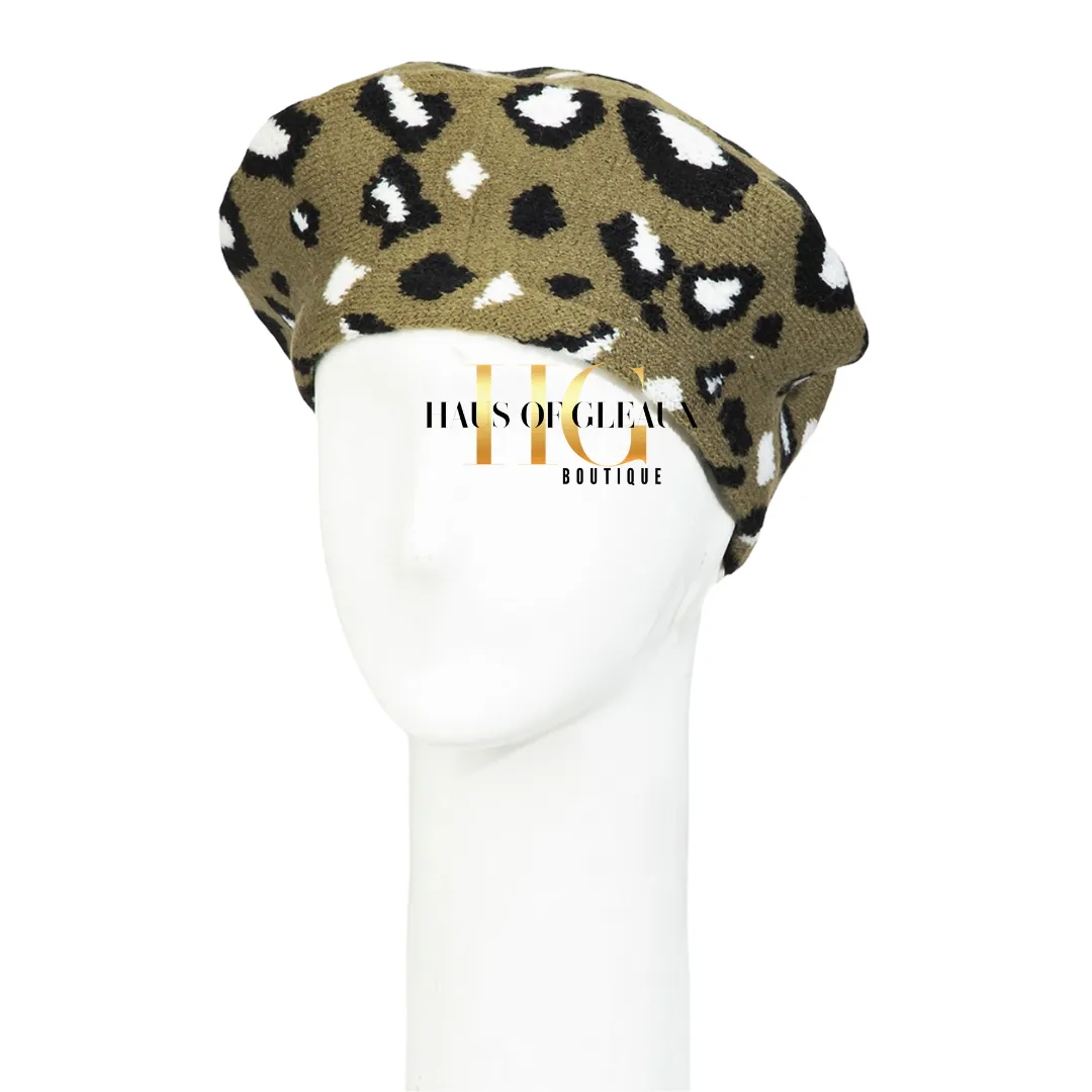 Monet Leopard Beret