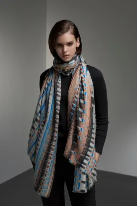 OCEAN WAVE PURE WOOL SCARF