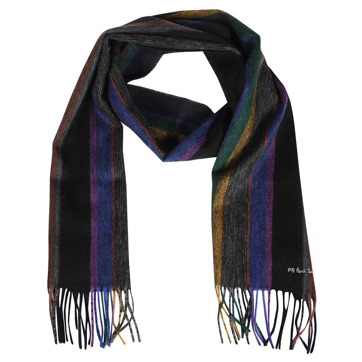 Paul Smith - Men's College Scarf in Black