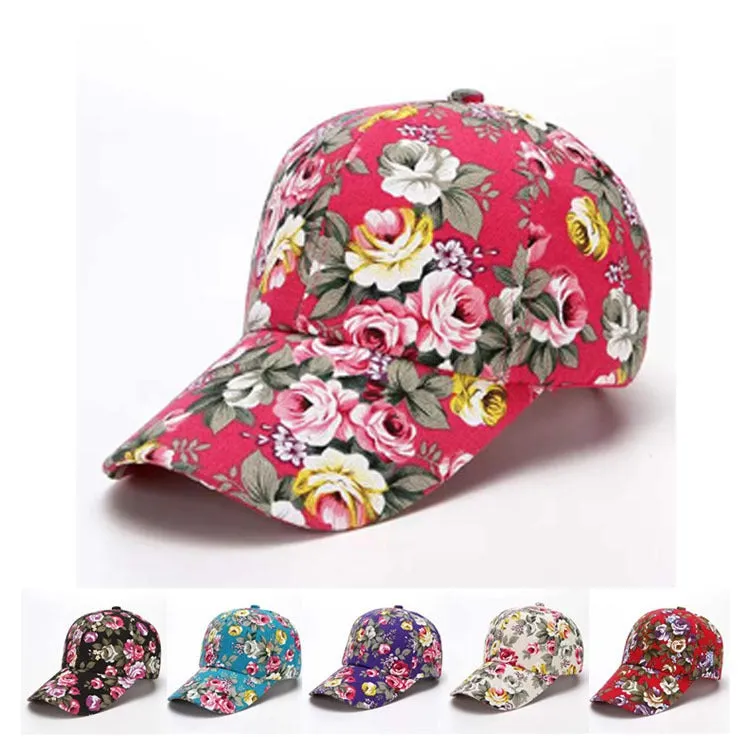 Pre Order:  Floral Cloth Duck Bill Baseball Cap