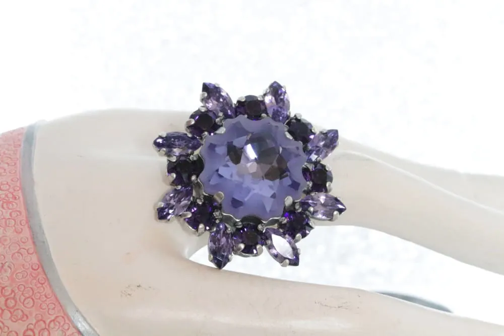 Purple Crystal Ring