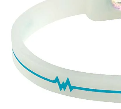 Silicone Ultra 1 Anklet - Translucent / Teal