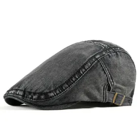 Simple Jean Denim Casquette Beret Cap