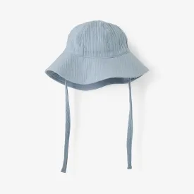 Stone Blue Organic Muslin Sun Hat