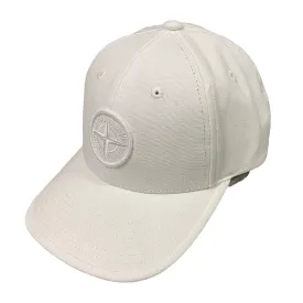 Stone Island White Baseball Cap