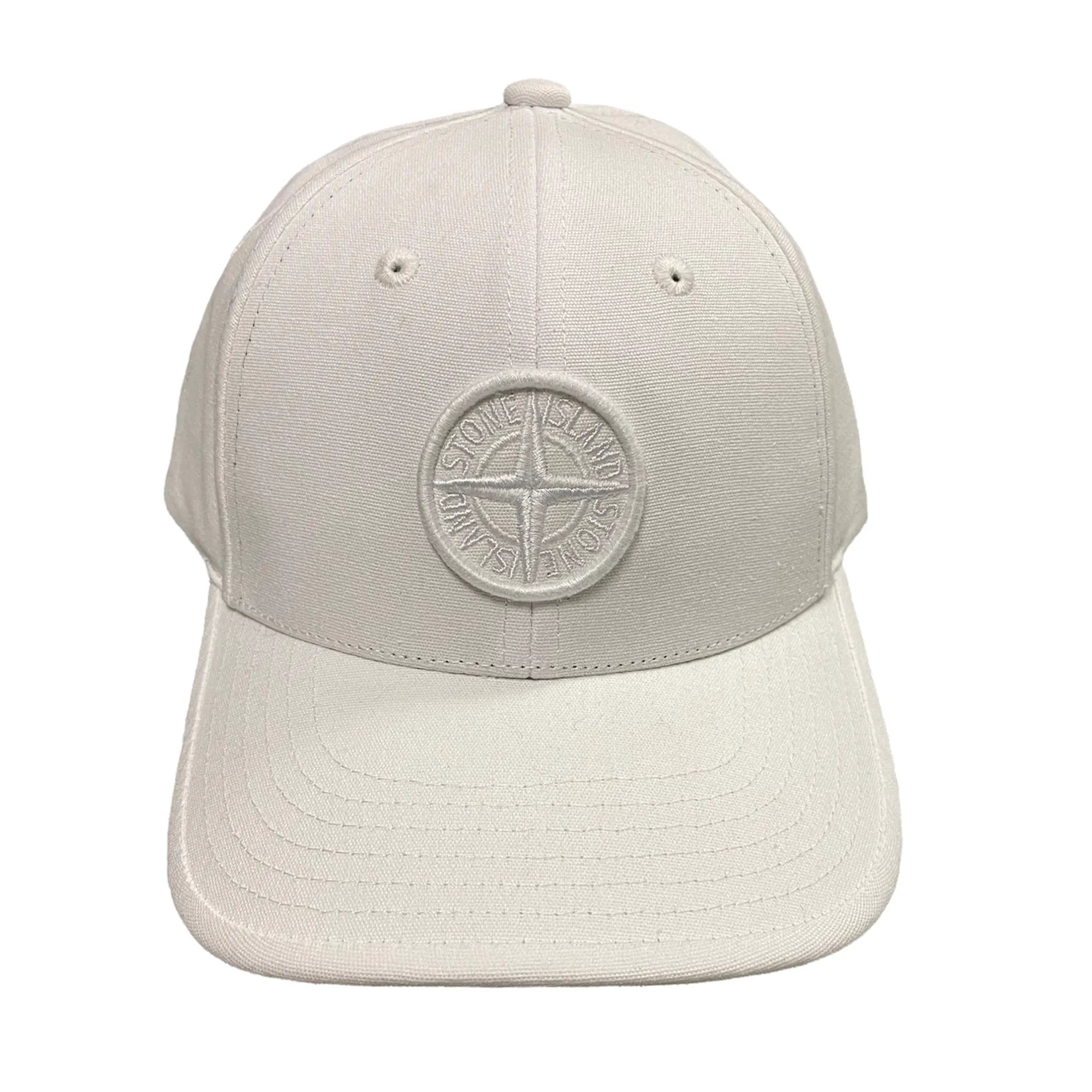 Stone Island White Baseball Cap