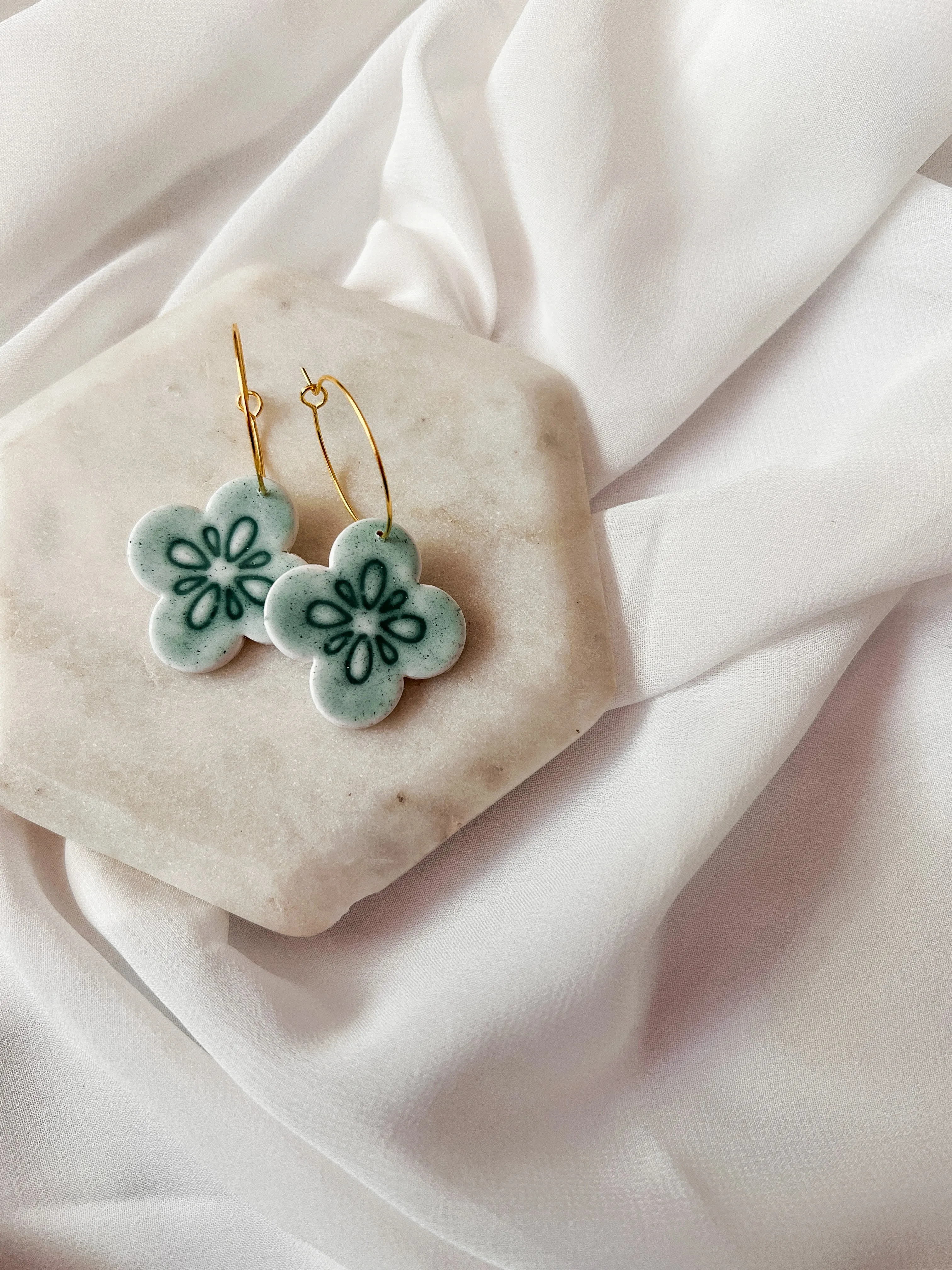 Tile |  Polymer Clay Earrings