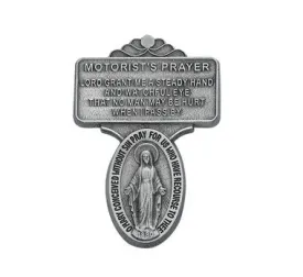 VISOR CLP,SIL MIRACULOUS MEDAL - VC-496S