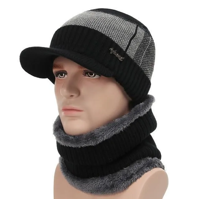 Winter Hats For Men Skullies Beanie Hat Balaclava Mask Gorras Bonnet Knitted Hat