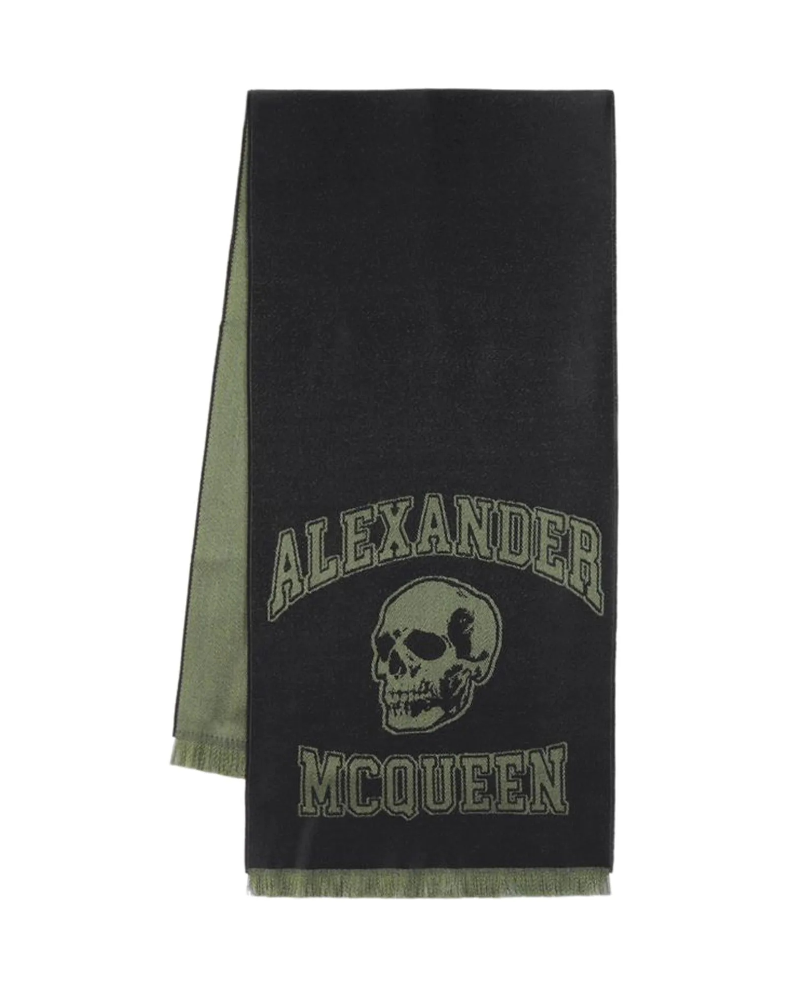 Wool Skull Logo Scarf